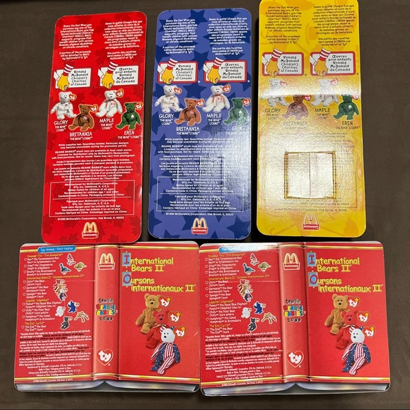 Ty Beanie Babies International Bears - Special Edition McDonalds Happy Meal - Picture 2 of 2